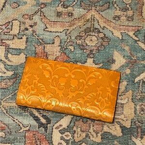 Patricia Nash Embossed Gold Wallet